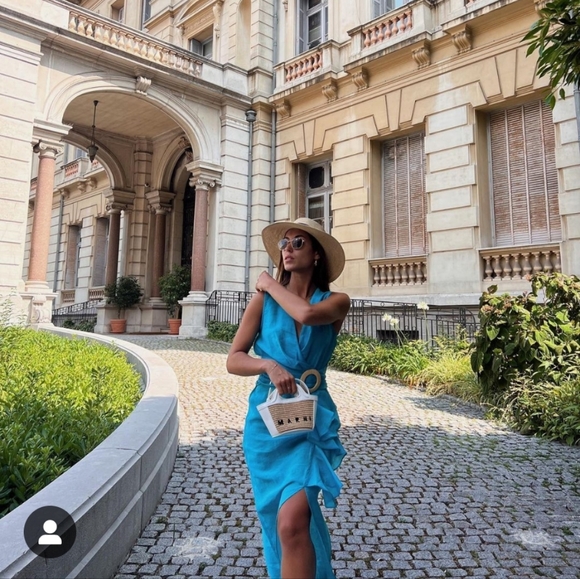 Zara Ruffled midi dress with buckle - Picture 6 of 12